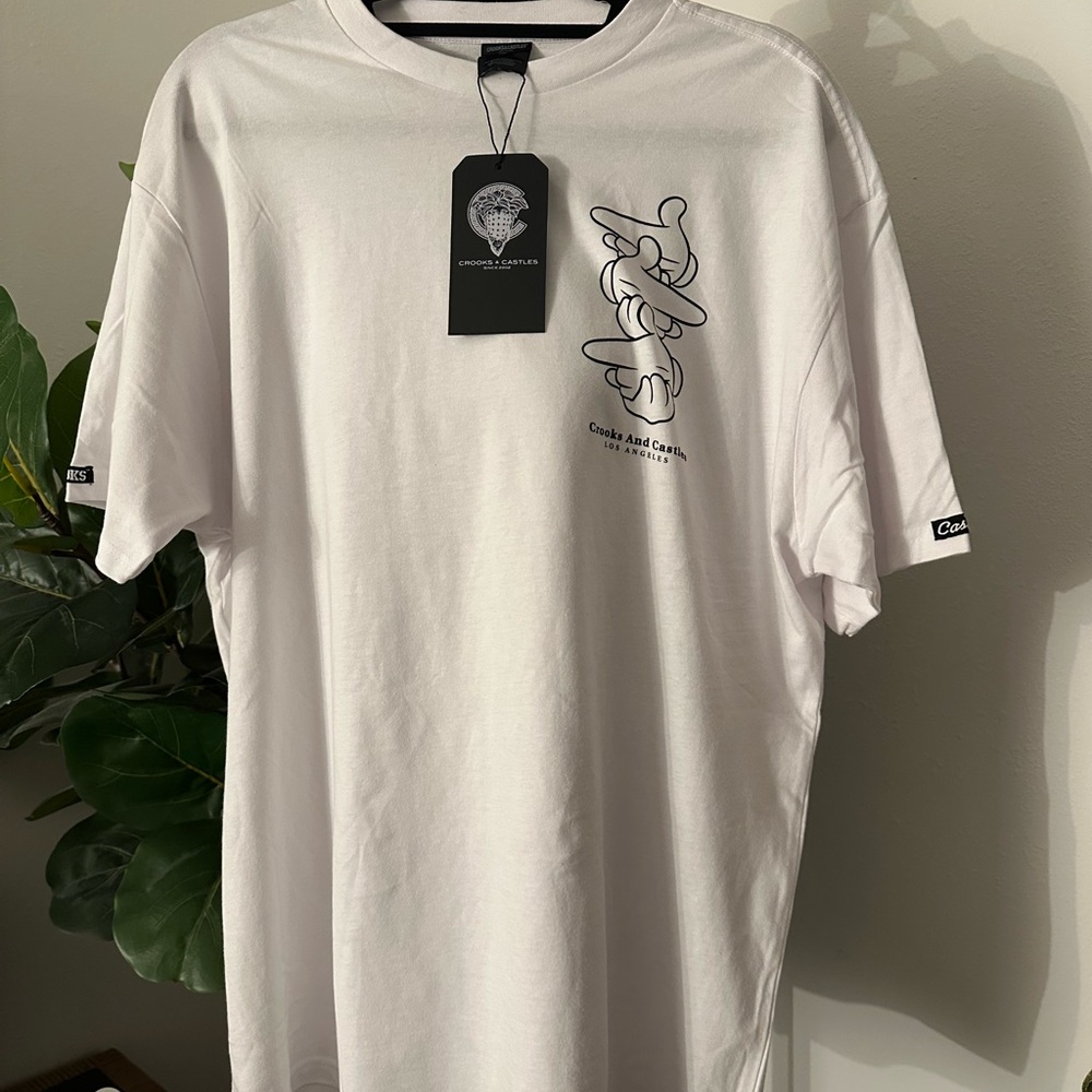 Crooks & Castles White Graphic Tee